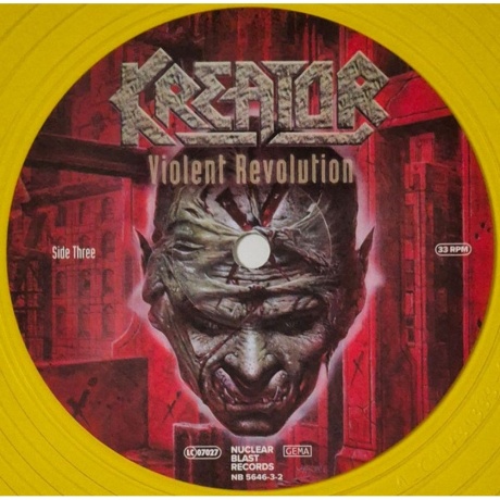 Kreator - Violent Revolution (Transparent Yellow) (0727361564636) виниловая пластинка - фото 3