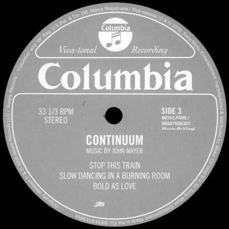 John Mayer - Continuum +1 (0886976863012) виниловая пластинка - фото 5