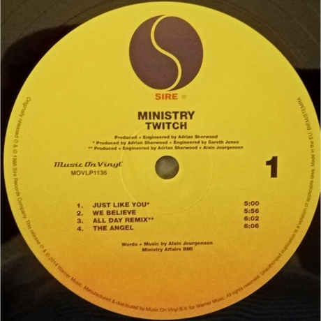 Ministry - Twitch (8718469536177) виниловая пластинка - фото 3