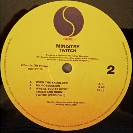 Ministry - Twitch (8718469536177) виниловая пластинка - фото 4