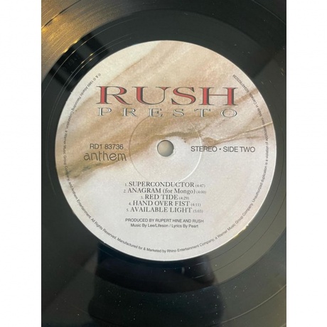 Rush - Presto (0603497823239) виниловая пластинка - фото 5