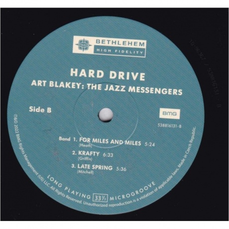 Art Blakey - Hard Drive (4050538816136) виниловая пластинка - фото 5