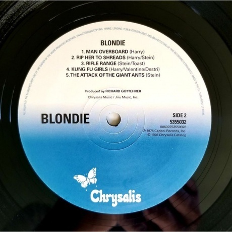 Blondie - Blondie (0600753550328) виниловая пластинка - фото 4