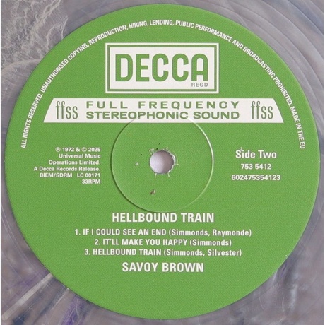Savoy Brown - Hellbound Train (coloured) (0602475354123) виниловая пластинка - фото 3