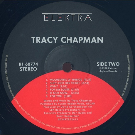 Tracy Chapman - Tracy Chapman (0603497832613) виниловая пластинка - фото 5