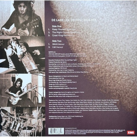 Queen - De Lane Lea Demos (EP) (0602475378853) виниловая пластинка - фото 2
