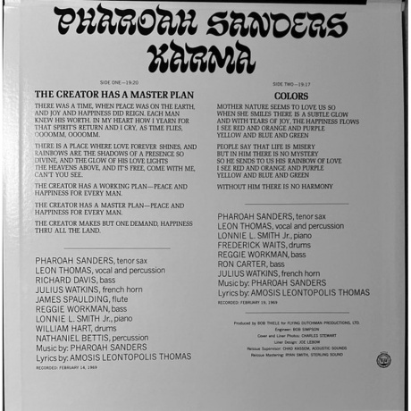 Pharoah Sanders - Karma (Analogue, Acoustic Sounds) (0602445710898) виниловая пластинка - фото 3