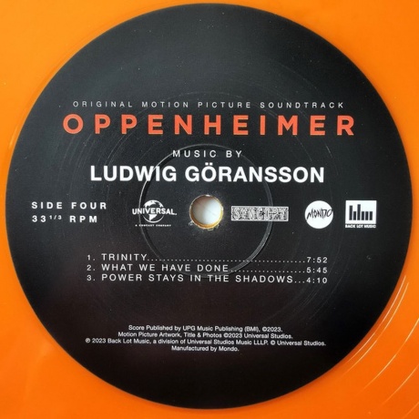 OST - Oppenheimer (Ludwig Goransson) (coloured) (0850010229911) виниловая пластинка - фото 8