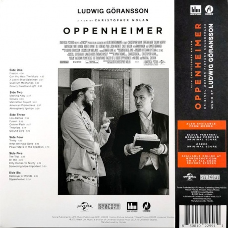 OST - Oppenheimer (Ludwig Goransson) (coloured) (0850010229911) виниловая пластинка - фото 12