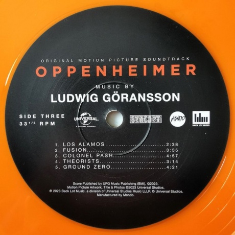OST - Oppenheimer (Ludwig Goransson) (coloured) (0850010229911) виниловая пластинка - фото 7