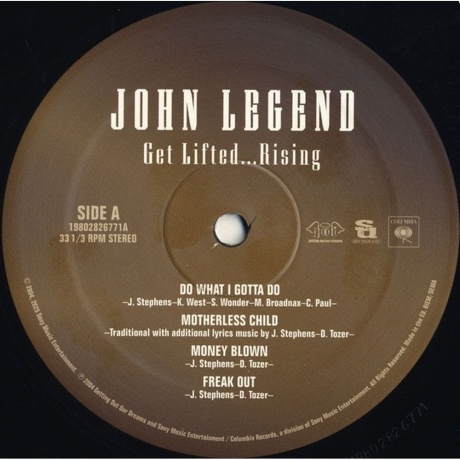 John Legend - Get Lifted...Rising (0198028267717) виниловая пластинка - фото 5