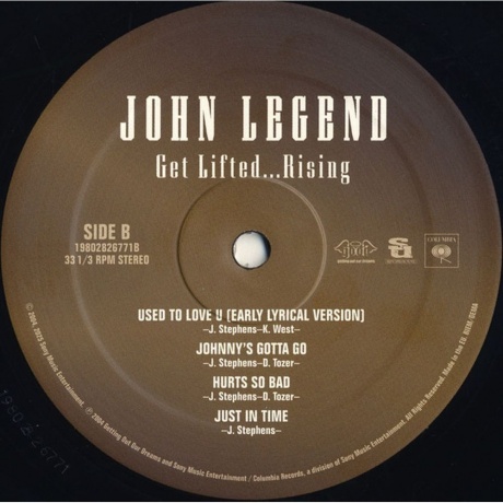 John Legend - Get Lifted...Rising (0198028267717) виниловая пластинка - фото 6