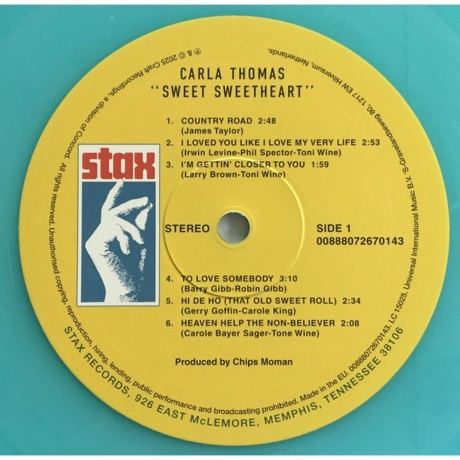Carla Thomas - Sweet Sweetheart (coloured) (0888072670143) виниловая пластинка - фото 4