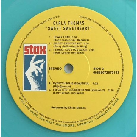 Carla Thomas - Sweet Sweetheart (coloured) (0888072670143) виниловая пластинка - фото 5