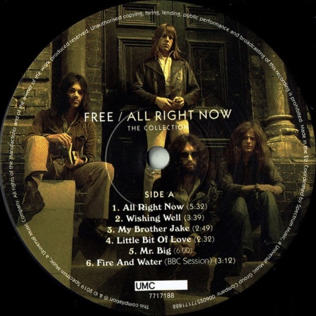Free - All Right Now: The Collection (0602577171888) виниловая пластинка - фото 4