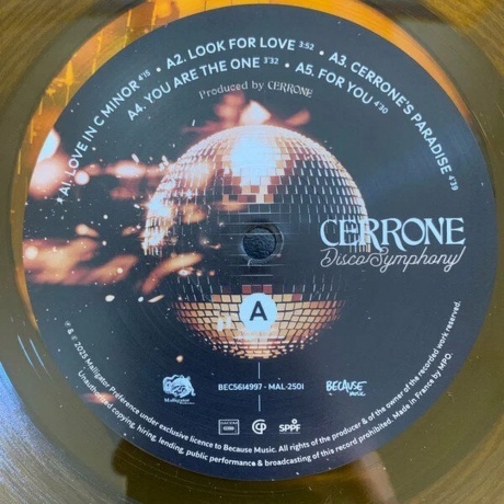 Cerrone - Disco Symphony (Clear Amber) (5056556149972) виниловая пластинка - фото 5