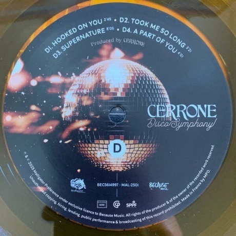Cerrone - Disco Symphony (Clear Amber) (5056556149972) виниловая пластинка - фото 8