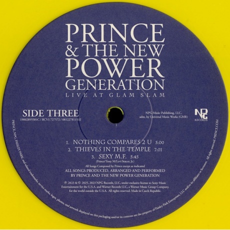 Prince - Live At Glam Slam (coloured) (0081227811532) виниловая пластинка - фото 7