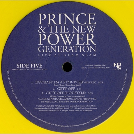 Prince - Live At Glam Slam (coloured) (0081227811532) виниловая пластинка - фото 9