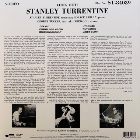Stanley Turrentine - Look Out! (0602465149746) виниловая пластинка - фото 2