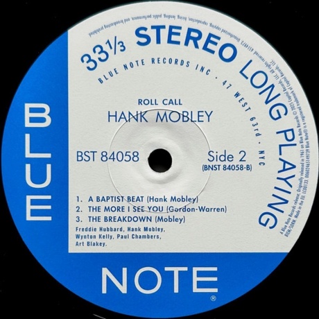 Hank Mobley - Roll Call (0602465149739) виниловая пластинка - фото 4