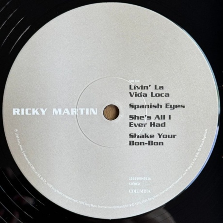Ricky Martin - Ricky Martin (0196588849213) виниловая пластинка - фото 7