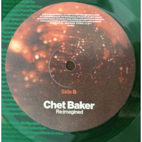 Chet Baker - Re:imagined (coloured) (0602475440253) виниловая пластинка - фото 5
