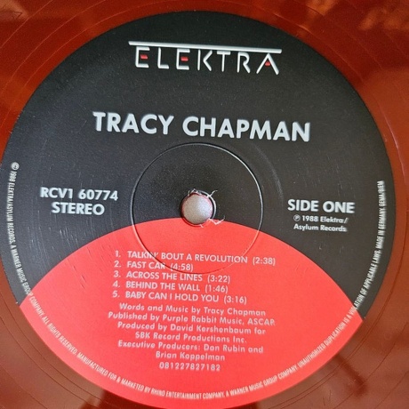 Tracy Chapman - Tracy Chapman (coloured) (0081227827182) виниловая пластинка - фото 2
