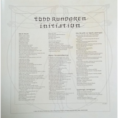 Todd Rundgren - Initiation (coloured) (0603497818969) виниловая пластинка - фото 3