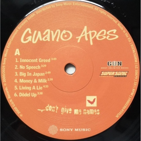 Guano Apes - Don't Give Me Names (0198028645911) виниловая пластинка - фото 5