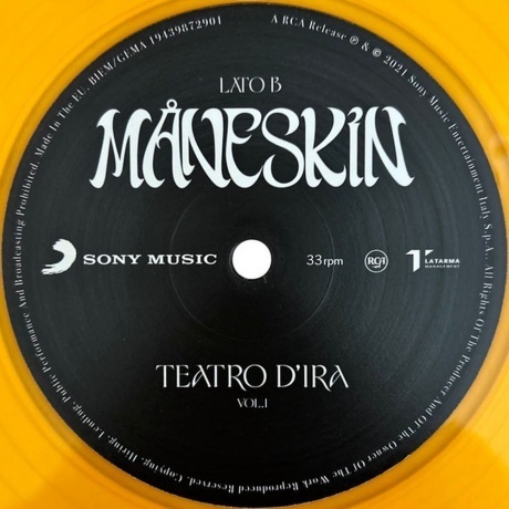 Maneskin - Teatro D'Ira (coloured) (0194398729015) виниловая пластинка - фото 4