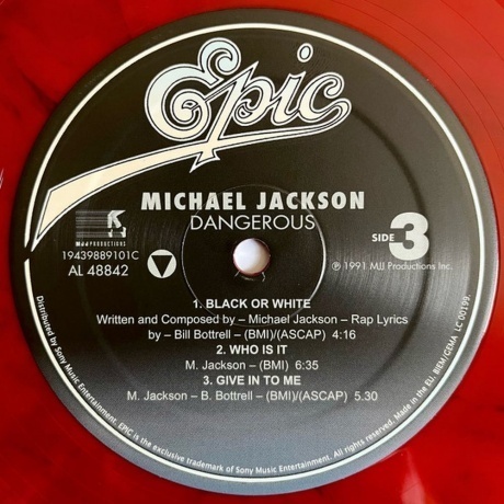 Michael Jackson - Dangerous (coloured) (0194398891019) виниловая пластинка - фото 5