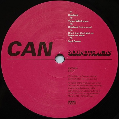 Can - Soundtracks (4015887000513) виниловая пластинка - фото 2