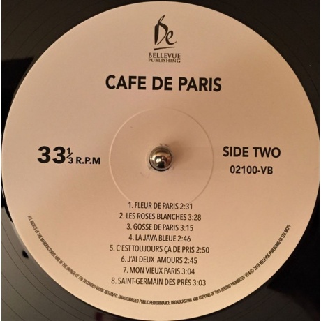 Various Artists - Cafе De Paris (5711053021007) виниловая пластинка - фото 4