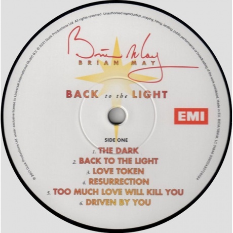 Brian May - Back To The Light (0602435726564) виниловая пластинка - фото 3