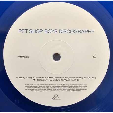 Pet Shop Boys - Discography (Blue) (5021732580238) виниловая пластинка - фото 5