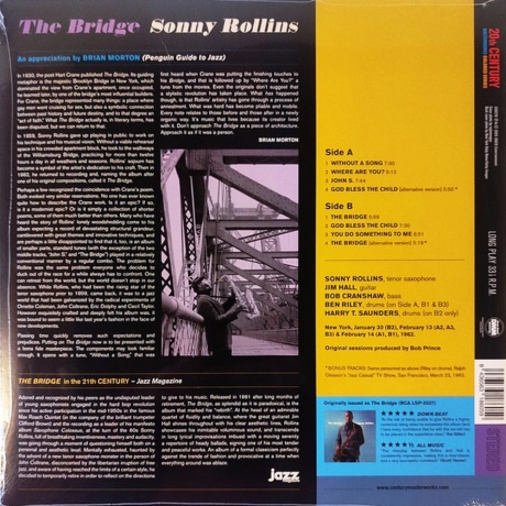 Sonny Rollins - The Bridge (8436563186059) виниловая пластинка - фото 2