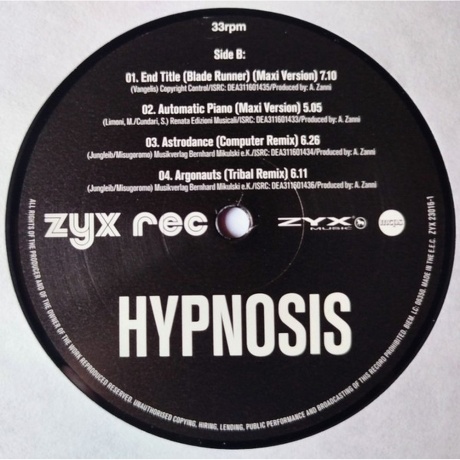 Hypnosis - Greatest Hits &amp; Remixes (0194111006485) виниловая пластинка - фото 6