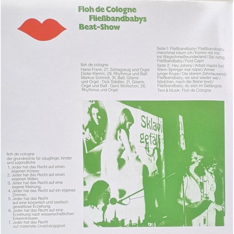 Floh De Cologne - Fliessbandbabys Beat-Show (0090204772049) виниловая пластинка - фото 4