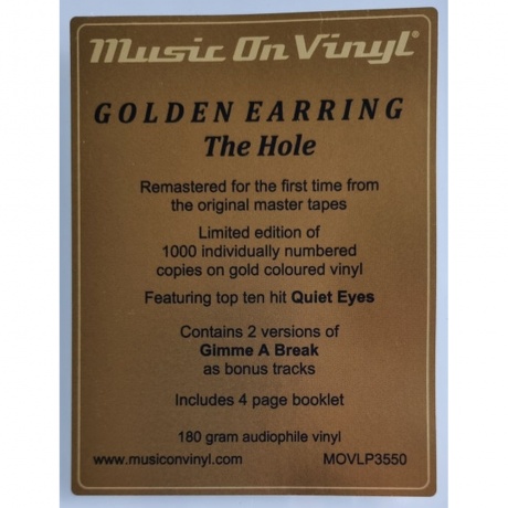 Golden Earring - Hole (coloured) (8719262031579) виниловая пластинка - фото 9