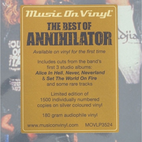 Annihilator - The Best Of (coloured) (8719262031098) виниловая пластинка - фото 5