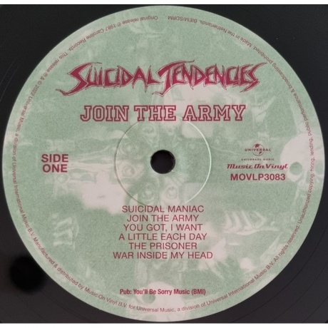 Suicidal Tendencies - Join The Army (0600753948149) виниловая пластинка - фото 3