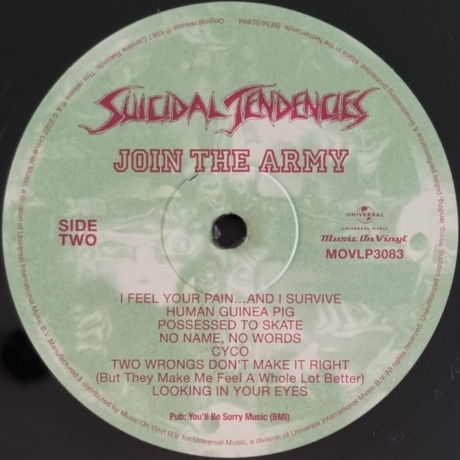 Suicidal Tendencies - Join The Army (0600753948149) виниловая пластинка - фото 4