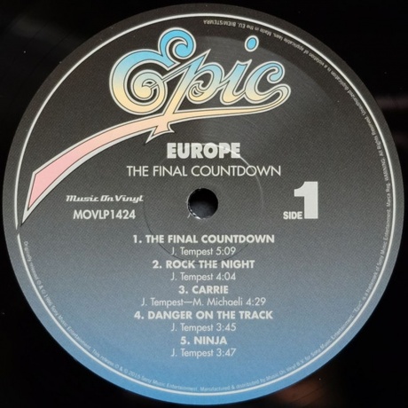 Europe - The Final Countdown (8718469539154) виниловая пластинка - фото 3
