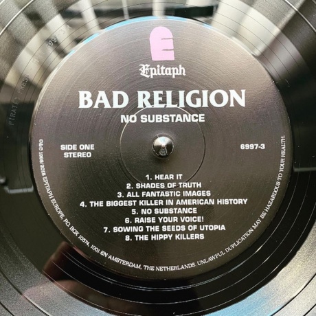 Bad Religion - No Substance (8714092699739) виниловая пластинка - фото 5