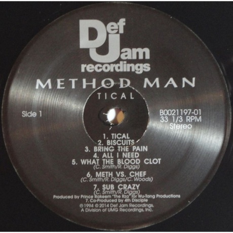 Method Man - Tical (0602537915590) виниловая пластинка - фото 4