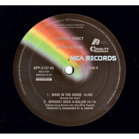Lynyrd Skynyrd - Nuthin' Fancy (Analogue) (0753088213779) виниловая пластинка - фото 6