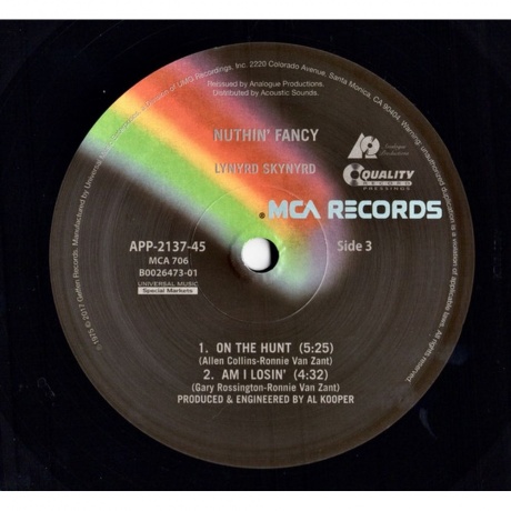 Lynyrd Skynyrd - Nuthin' Fancy (Analogue) (0753088213779) виниловая пластинка - фото 7