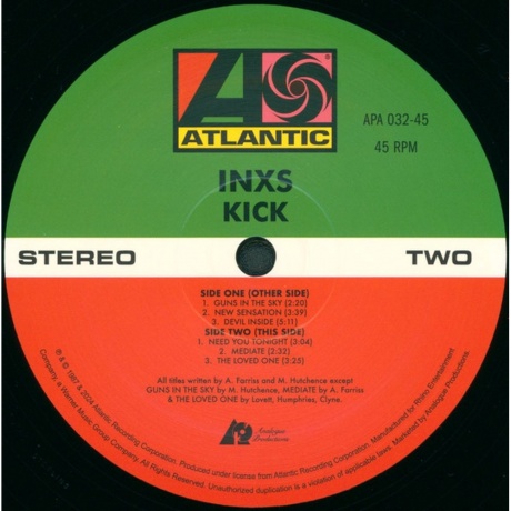 INXS - Kick (Audiophile Edition) (0753088753275) виниловая пластинка - фото 5