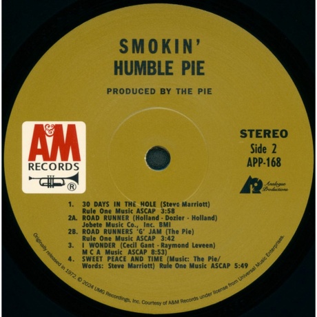 Humble Pie - Smokin' (Analogue) (0753088168017) виниловая пластинка - фото 5